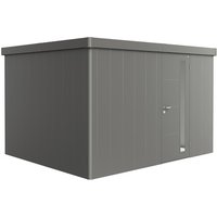 BIOHORT Gerätehaus »Neo«, Stahl, BxHxT: 348 x 222 x 292 cm (Außenmaße) – grau BIOHORT Gerätehaus »Neo«, Stahl, BxHxT: 348 x 222 x 292 cm (Außenmaße) – grau