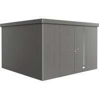 BIOHORT Gerätehaus »Neo«, Stahl, BxHxT: 348 x 222 x 348 cm (Außenmaße inkl. Dachüberstand) – grau BIOHORT Gerätehaus »Neo«, Stahl, BxHxT: 348 x 222 x 348 cm (Außenmaße inkl. Dachüberstand) – grau