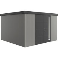 BIOHORT Gerätehaus »Neo«, Stahl, BxHxT: 348 x 222 x 348 cm (Außenmaße) – grau BIOHORT Gerätehaus »Neo«, Stahl, BxHxT: 348 x 222 x 348 cm (Außenmaße) – grau