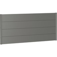 BIOHORT Wandpaneel, Stahlblech, feuerverzinkt/lackiert – grau BIOHORT Wandpaneel, Stahlblech, feuerverzinkt/lackiert – grau