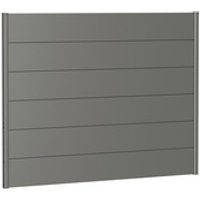 BIOHORT Wandpaneel, Stahlblech, feuerverzinkt/lackiert – grau BIOHORT Wandpaneel, Stahlblech, feuerverzinkt/lackiert – grau