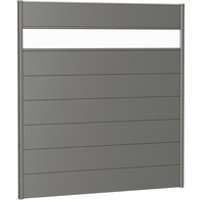 BIOHORT Wandpaneel, Stahlblech, feuerverzinkt/lackiert – grau BIOHORT Wandpaneel, Stahlblech, feuerverzinkt/lackiert – grau