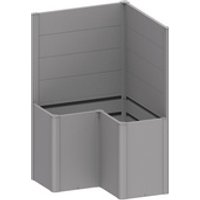 BIOHORT Sichtschutz »Belvedere«, Stahlblech, feuerverzinkt/lackiert – silberfarben BIOHORT Sichtschutz »Belvedere«, Stahlblech, feuerverzinkt/lackiert – silberfarben