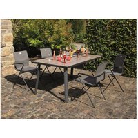 acamp® Sessel-Set »ALPHA«, 4 Sitzplätze, Polyester – grau acamp® Sessel-Set »ALPHA«, 4 Sitzplätze, Polyester – grau