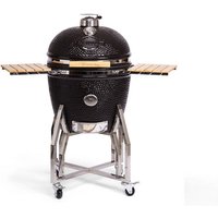 Yakiniku Gestell und Seitentische, Edelstahl, für 16 Zoll Kamado Grill – silberfarben Yakiniku Gestell und Seitentische, Edelstahl, für 16 Zoll Kamado Grill – silberfarben