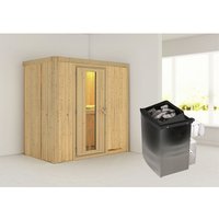 KARIBU Sauna »Pärnu«, inkl. 9 kW Saunaofen mit integrierter Steuerung, für 2 Personen – beige KARIBU Sauna »Pärnu«, inkl. 9 kW Saunaofen mit integrierter Steuerung, für 2 Personen – beige