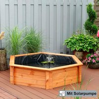 PROMADINO Hochteich, sechseckig, B x L: 170 x 149 cm – braun PROMADINO Hochteich, sechseckig, B x L: 170 x 149 cm – braun