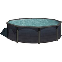 GRE Rundpool, graphitfarben, ØxH: 460 x 120 cm – grau GRE Rundpool, graphitfarben, ØxH: 460 x 120 cm – grau