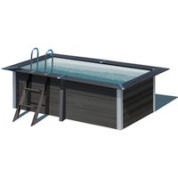 GRE Rechteckpool Set »Avantgarde «, rechteckig, BxLxH: 186 x 326 x 96 cm – grau GRE Rechteckpool Set »Avantgarde «, rechteckig, BxLxH: 186 x 326 x 96 cm – grau