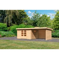KARIBU Gartenhaus »Trittau 4«, BxT: 639 x 297 cm (Außenmaße), Wandstärke: 38 mm – braun KARIBU Gartenhaus »Trittau 4«, BxT: 639 x 297 cm (Außenmaße), Wandstärke: 38 mm – braun