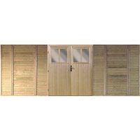 KARIBU Carport-Doppeltür, holzfarben, Außenmaß Breite: 540 cm – braun KARIBU Carport-Doppeltür, holzfarben, Außenmaß Breite: 540 cm – braun