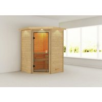KARIBU Sauna »Antonia«, für 4 Personen, ohne Ofen – beige KARIBU Sauna »Antonia«, für 4 Personen, ohne Ofen – beige