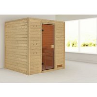 KARIBU Sauna »Adelina«, für 4 Personen, ohne Ofen – beige KARIBU Sauna »Adelina«, für 4 Personen, ohne Ofen – beige