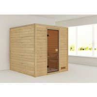KARIBU Sauna »Jara«, für 4 Personen, ohne Ofen – beige KARIBU Sauna »Jara«, für 4 Personen, ohne Ofen – beige