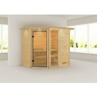 KARIBU Sauna »Jada«, für 4 Personen, ohne Ofen – beige KARIBU Sauna »Jada«, für 4 Personen, ohne Ofen – beige