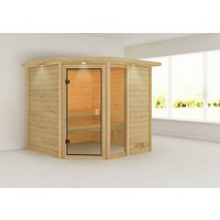 KARIBU Sauna »Tabea«, für 4 Personen, ohne Ofen – beige KARIBU Sauna »Tabea«, für 4 Personen, ohne Ofen – beige