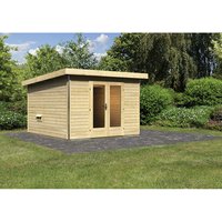 KARIBU Sauna »Kuusalu 2«, BxHxT:309 x 229 x 309 cm, 5 Personen – beige KARIBU Sauna »Kuusalu 2«, BxHxT:309 x 229 x 309 cm, 5 Personen – beige