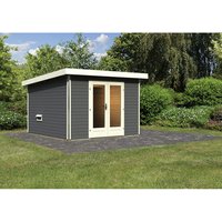 KARIBU Sauna »Kuusalu 2«, BxHxT:309 x 229 x 309 cm, 5 Personen – grau KARIBU Sauna »Kuusalu 2«, BxHxT:309 x 229 x 309 cm, 5 Personen – grau