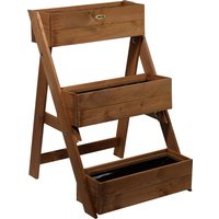 DOBAR Pflanzentreppe, BxHxL: 60 cm x 90 cm x 70 cm, Holz – braun DOBAR Pflanzentreppe, BxHxL: 60 cm x 90 cm x 70 cm, Holz – braun