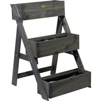 DOBAR Pflanzentreppe, BxHxL: 60 cm x 90 cm x 70 cm, Holz – grau Rabatt: 20 % DOBAR Pflanzentreppe, BxHxL: 60 cm x 90 cm x 70 cm, Holz – grau Rabatt: 20 %