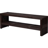 DOBAR Gartenbank, Holz, 2-Sitzer, BxHxT: 138 x 45 x 31,5 cm – braun DOBAR Gartenbank, Holz, 2-Sitzer, BxHxT: 138 x 45 x 31,5 cm – braun