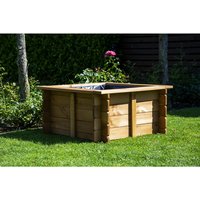 DOBAR Hochteich »Square«, BxH: 78 x 42 cm, quadratisch, maximales Fassungsvermögen: ca. 120 Liter – braun DOBAR Hochteich »Square«, BxH: 78 x 42 cm, quadratisch, maximales Fassungsvermögen: ca. 120 Liter – braun