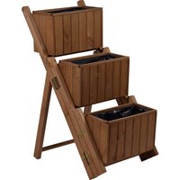 DOBAR Pflanzentreppe, BxHxL: 41 cm x 85 cm x 55 cm, Holz – braun DOBAR Pflanzentreppe, BxHxL: 41 cm x 85 cm x 55 cm, Holz – braun
