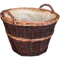 DOBAR Kaminholzkorb, rund, ØxH: 50 x 40 cm, Weide/Jute – braun (Rabatt: 18 %) DOBAR Kaminholzkorb, rund, ØxH: 50 x 40 cm, Weide/Jute – braun (Rabatt: 18 %)