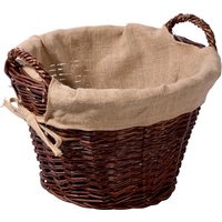 DOBAR Kaminholzkorb, rund, ØxH: 50 x 40 cm, Weide/Jute – braun (Rabatt: 18 %) DOBAR Kaminholzkorb, rund, ØxH: 50 x 40 cm, Weide/Jute – braun (Rabatt: 18 %)