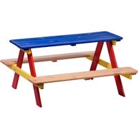 DOBAR Kindersitzgarnitur, 4 Sitzplätze, gelb/blau/rot – bunt DOBAR Kindersitzgarnitur, 4 Sitzplätze, gelb/blau/rot – bunt