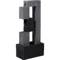 DOBAR Gartenbrunnen, mit 4 Becken, BxHxL: 21,5 x 90,5 x 40,5 cm, Polyresin – grau DOBAR Gartenbrunnen, mit 4 Becken, BxHxL: 21,5 x 90,5 x 40,5 cm, Polyresin – grau