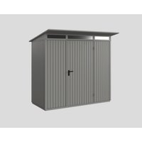 Ecostar Gerätehaus »Trend-P«, Metall, BxHxT: 238 x 228,6 x 107,8 cm (Außenmaße inkl. Dachüberstand) – grau Ecostar Gerätehaus »Trend-P«, Metall, BxHxT: 238 x 228,6 x 107,8 cm (Außenmaße inkl. Dachüberstand) – grau