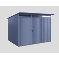 Ecostar Gerätehaus »Trend-P«, Metall, BxHxT: 302,8 x 232,3 x 238 cm (Außenmaße) – blau Ecostar Gerätehaus »Trend-P«, Metall, BxHxT: 302,8 x 232,3 x 238 cm (Außenmaße) – blau