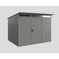 Ecostar Gerätehaus »Trend-P«, Metall, BxHxT: 302,8 x 232,3 x 238 cm (Außenmaße) – grau Ecostar Gerätehaus »Trend-P«, Metall, BxHxT: 302,8 x 232,3 x 238 cm (Außenmaße) – grau