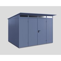 Ecostar Gerätehaus »Trend-P«, Metall, BxHxT: 302,8 x 232,3 x 238 cm (Außenmaße inkl. Dachüberstand) – blau Ecostar Gerätehaus »Trend-P«, Metall, BxHxT: 302,8 x 232,3 x 238 cm (Außenmaße inkl. Dachüberstand) – blau