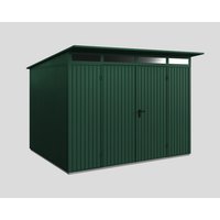 Ecostar Gerätehaus »Trend-P«, Metall, BxHxT: 302,8 x 232,3 x 238 cm (Außenmaße) – gruen Ecostar Gerätehaus »Trend-P«, Metall, BxHxT: 302,8 x 232,3 x 238 cm (Außenmaße) – gruen