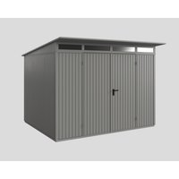 Ecostar Gerätehaus »Trend-P«, Metall, BxHxT: 302,8 x 232,3 x 238 cm (Außenmaße) – grau Ecostar Gerätehaus »Trend-P«, Metall, BxHxT: 302,8 x 232,3 x 238 cm (Außenmaße) – grau