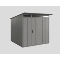 Ecostar Gerätehaus »Elegant-P«, Metall, BxHxT: 238 x 232,3 x 238 cm (Außenmaße) – grau Ecostar Gerätehaus »Elegant-P«, Metall, BxHxT: 238 x 232,3 x 238 cm (Außenmaße) – grau