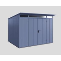 Ecostar Gerätehaus »Elegant-P«, Metall, BxHxT: 302,8 x 232,3 x 238 cm (Außenmaße) – blau Ecostar Gerätehaus »Elegant-P«, Metall, BxHxT: 302,8 x 232,3 x 238 cm (Außenmaße) – blau