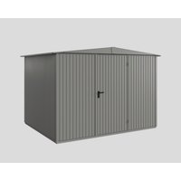 Ecostar Gerätehaus »Trend-S«, Metall, BxHxT: 302,8 x 219,4 x 238 cm (Außenmaße inkl. Dachüberstand) – grau Ecostar Gerätehaus »Trend-S«, Metall, BxHxT: 302,8 x 219,4 x 238 cm (Außenmaße inkl. Dachüberstand) – grau