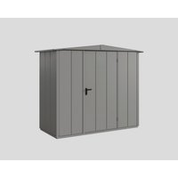 Ecostar Gerätehaus »Elegant-S«, Metall, BxHxT: 238 x 216 x 107,8 cm (Außenmaße inkl. Dachüberstand) – grau Ecostar Gerätehaus »Elegant-S«, Metall, BxHxT: 238 x 216 x 107,8 cm (Außenmaße inkl. Dachüberstand) – grau