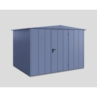 Ecostar Gerätehaus »Elegant-S«, Metall, BxHxT: 302,8 x 219,4 x 238 cm (Außenmaße inkl. Dachüberstand) – blau Ecostar Gerätehaus »Elegant-S«, Metall, BxHxT: 302,8 x 219,4 x 238 cm (Außenmaße inkl. Dachüberstand) – blau
