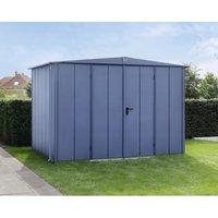 Ecostar Gerätehaus »Elegant-S«, Metall, BxHxT: 302,8 x 219,4 x 238 cm (Außenmaße) – blau Ecostar Gerätehaus »Elegant-S«, Metall, BxHxT: 302,8 x 219,4 x 238 cm (Außenmaße) – blau
