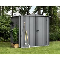 Ecostar Gerätehaus »Trend-S«, Metall, BxHxT: 238 x 216 x 238 cm (Außenmaße inkl. Dachüberstand) – grau Ecostar Gerätehaus »Trend-S«, Metall, BxHxT: 238 x 216 x 238 cm (Außenmaße inkl. Dachüberstand) – grau