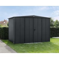 Ecostar Gerätehaus »Elegant-S«, Metall, BxHxT: 302,8 x 219,4 x 238 cm (Außenmaße) – grau Ecostar Gerätehaus »Elegant-S«, Metall, BxHxT: 302,8 x 219,4 x 238 cm (Außenmaße) – grau