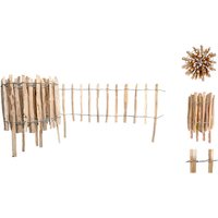 Floranica Rollzaun, Haselnussholz, HxL: 35 x 500 cm – braun Floranica Rollzaun, Haselnussholz, HxL: 35 x 500 cm – braun