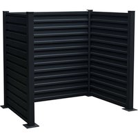 FLORAWORLD Mülltonnenbox, anthrazit, rechteckig, BxHxT: 150 x 122 x 100 cm – schwarz Rabatt: 39 % FLORAWORLD Mülltonnenbox, anthrazit, rechteckig, BxHxT: 150 x 122 x 100 cm – schwarz Rabatt: 39 %