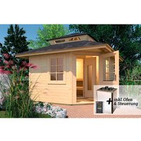 WEKA Saunahaus »KURIKKA«, BxHxT: 380 cm x 315 cm x 380 cm – braun WEKA Saunahaus »KURIKKA«, BxHxT: 380 cm x 315 cm x 380 cm – braun