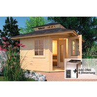 WEKA Saunahaus »KURIKKA«, BxHxT: 380 cm x 315 cm x 380 cm – braun WEKA Saunahaus »KURIKKA«, BxHxT: 380 cm x 315 cm x 380 cm – braun