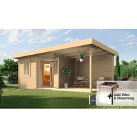 WEKA Saunahaus »SALO«, BxHxT: 646 x 237 x 338 cm – braun WEKA Saunahaus »SALO«, BxHxT: 646 x 237 x 338 cm – braun